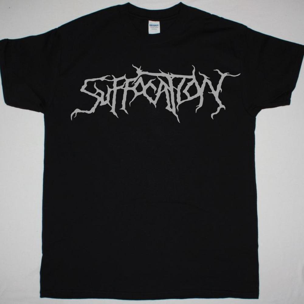 Suffocation Logo New Black T-Shirt